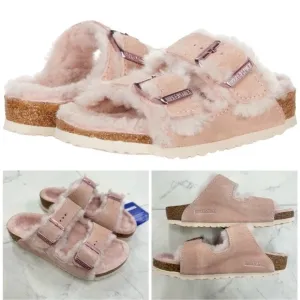 NWT  Kids Birkenstock Arizona Shearling In Light Rose  Size: US 11