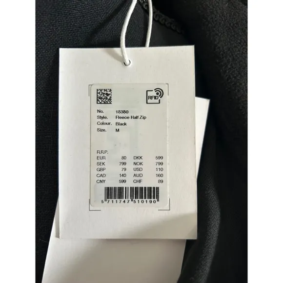 NWT RAINS FLEECE HALF ZIP