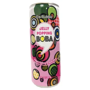 Os Bubble Jelly Peach Oolong Aloe Vera 240ml ~ 蘆薈爆珠烏龙茶水蜜桃 240ml