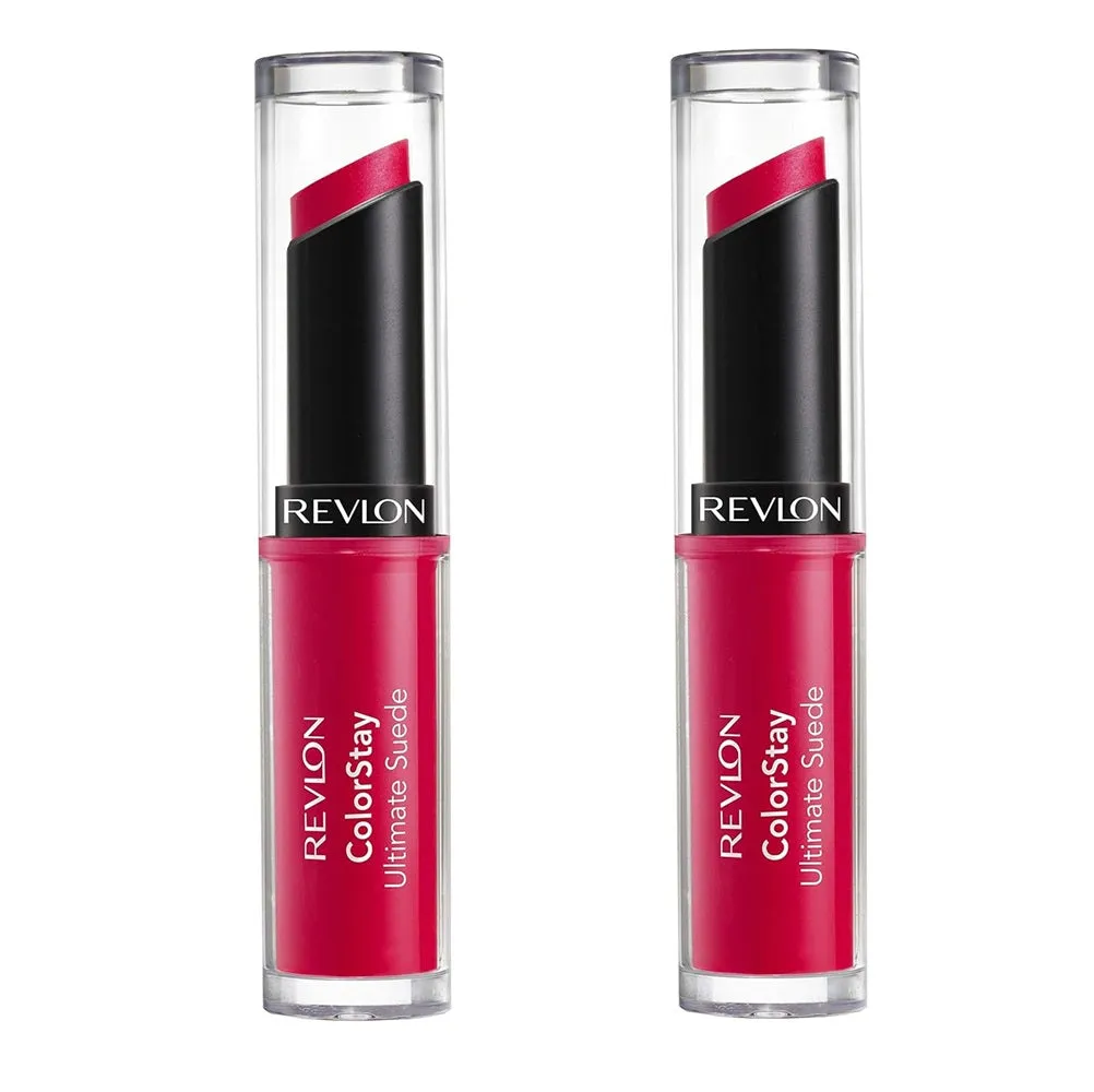 Pack of 2 Revlon Colorstay Ultimate Suede Lipstick, Stylist 073