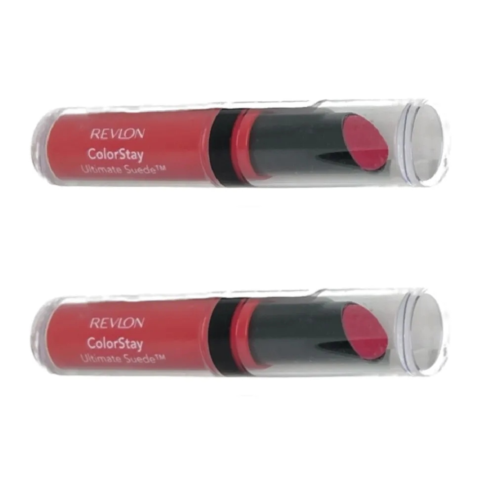 Pack of 2 Revlon Colorstay Ultimate Suede Lipstick, Stylist 073