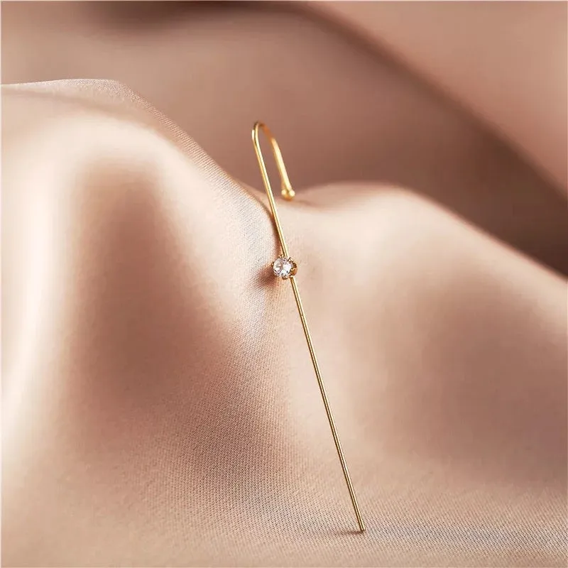 Pack of 3 Zircon Studded Butterfly and Cross Ear Cuff