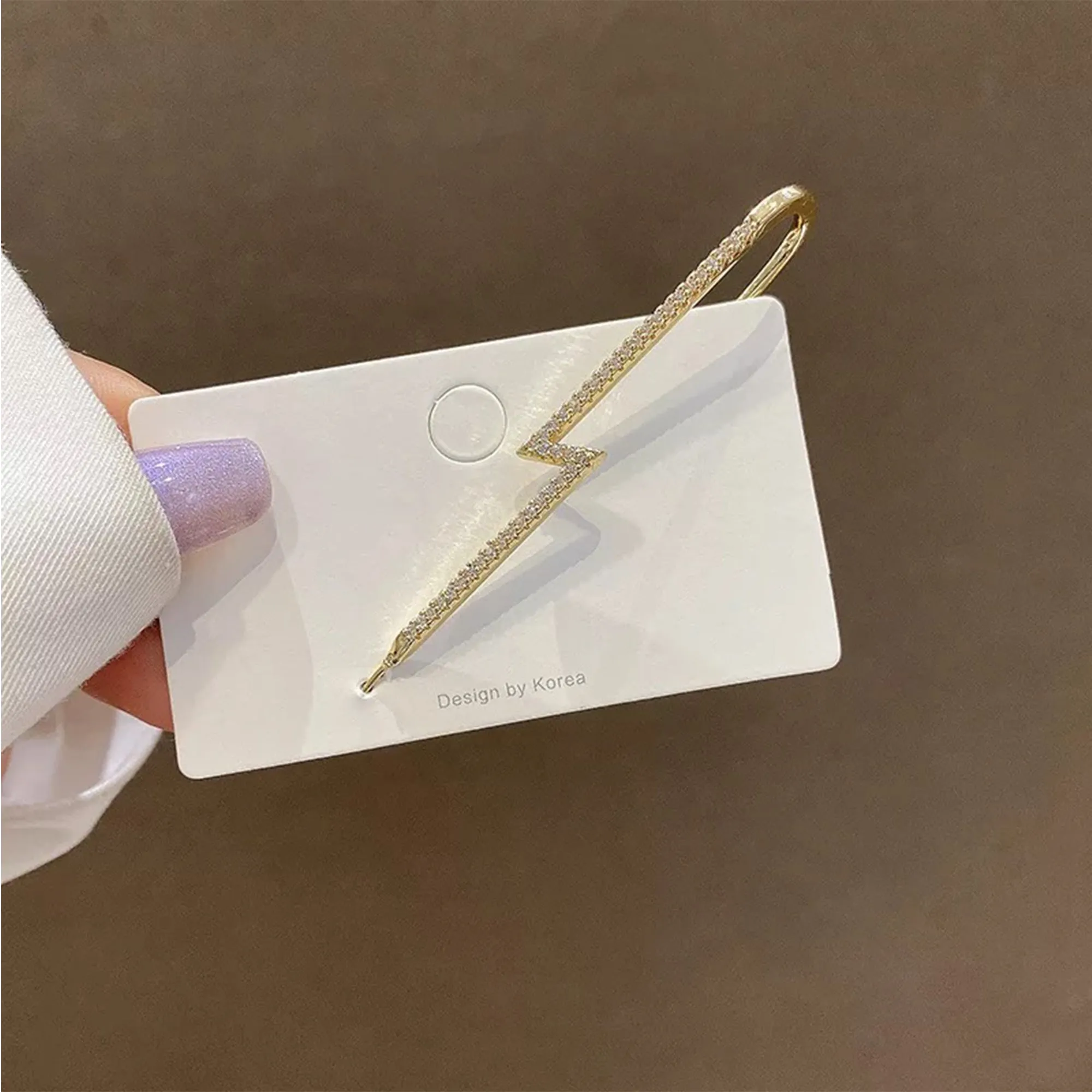 Pack Of 5 Cross Butterfly And Thunderbolt Ear Cuff