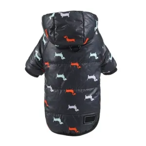 Pet Clothes For Dog Winter Warm Coat Puppy Down Jacket Printed Hoodies