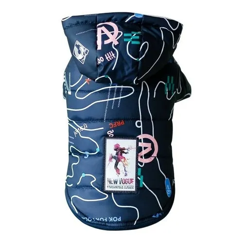 Pet Clothes For Dog Winter Warm Coat Puppy Down Jacket Printed Hoodies