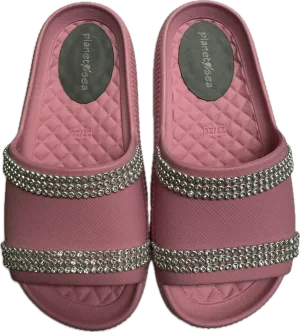 Planet Sea- Double Row Crystal Slides (pink)
