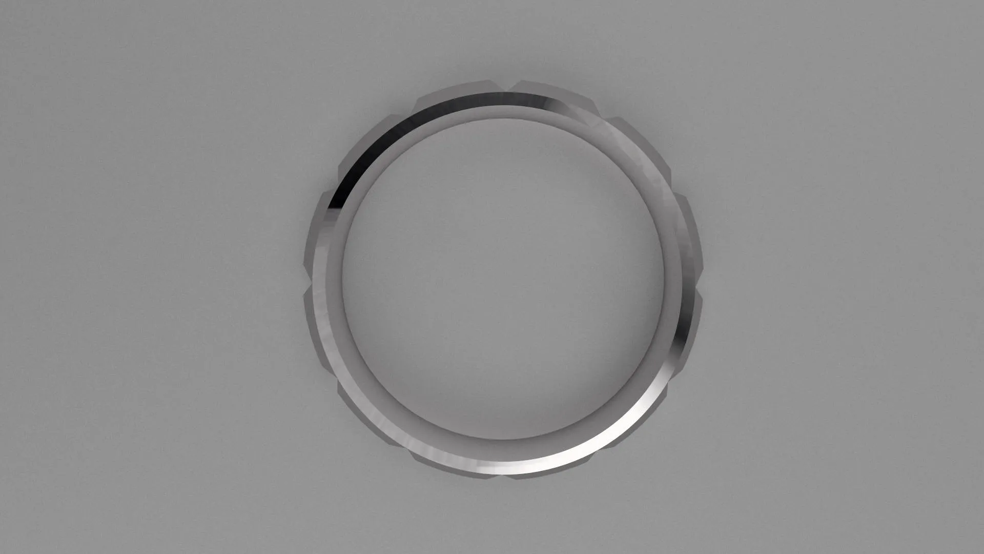 Polished Sterling Silver 6mm Knife Edge Segmented Wedding Band