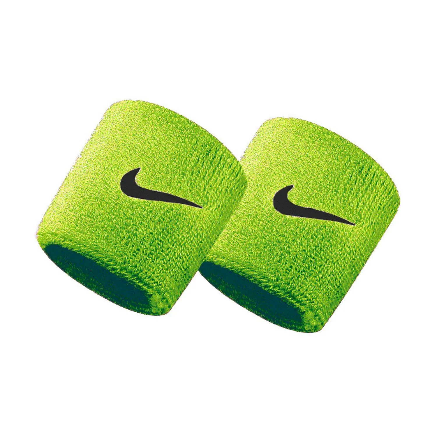 POLSINI NIKE WRISTBANDS SPUGNA DRY FIT SWOOSH TERGISUDORE GIALLO LIME