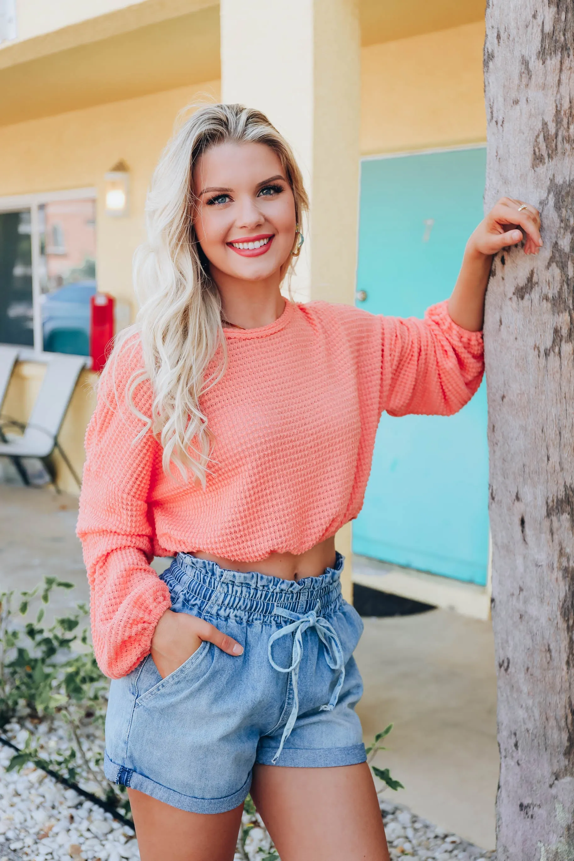 Pomona Peach Crop Top