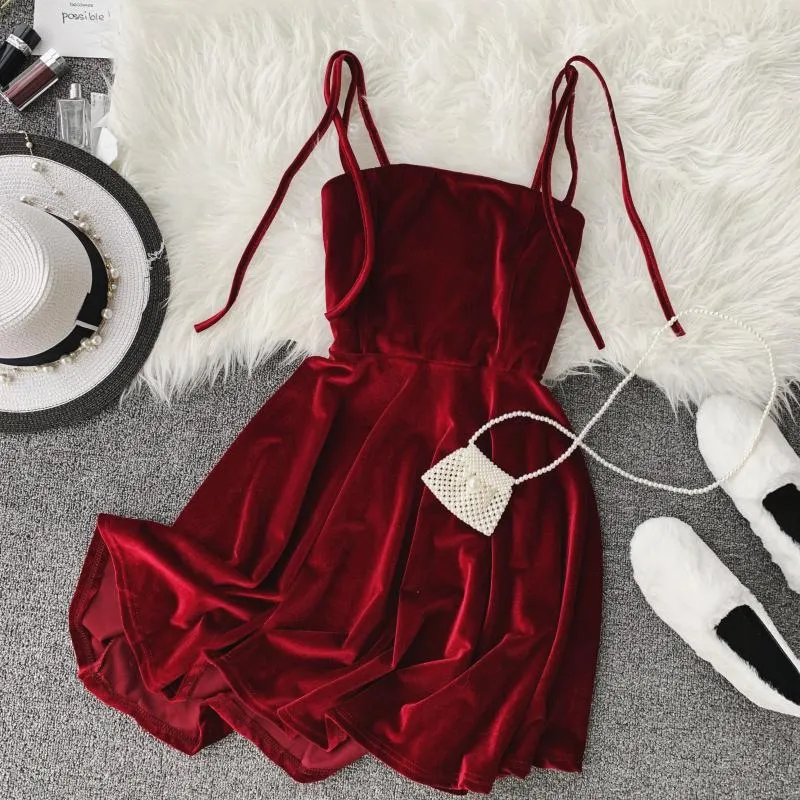"CHIC SEXY SUSPENDER" DRESS K061901
