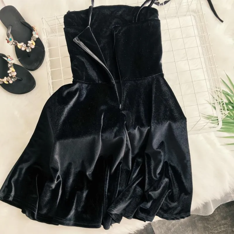 "CHIC SEXY SUSPENDER" DRESS K061901