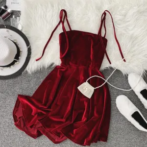 "CHIC SEXY SUSPENDER" DRESS K061901