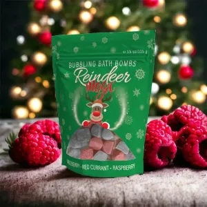 Reindeer Magic Bubbling bath Bombs