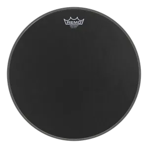 Remo 14" Ambassador Suede Black -rumpukalvo