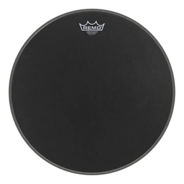 Remo 14" Ambassador Suede Black -rumpukalvo