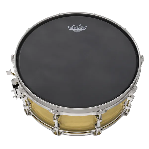 Remo 14" Ambassador Suede Black -rumpukalvo