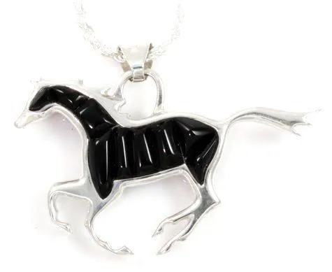 Reversible Running Horse Pendant