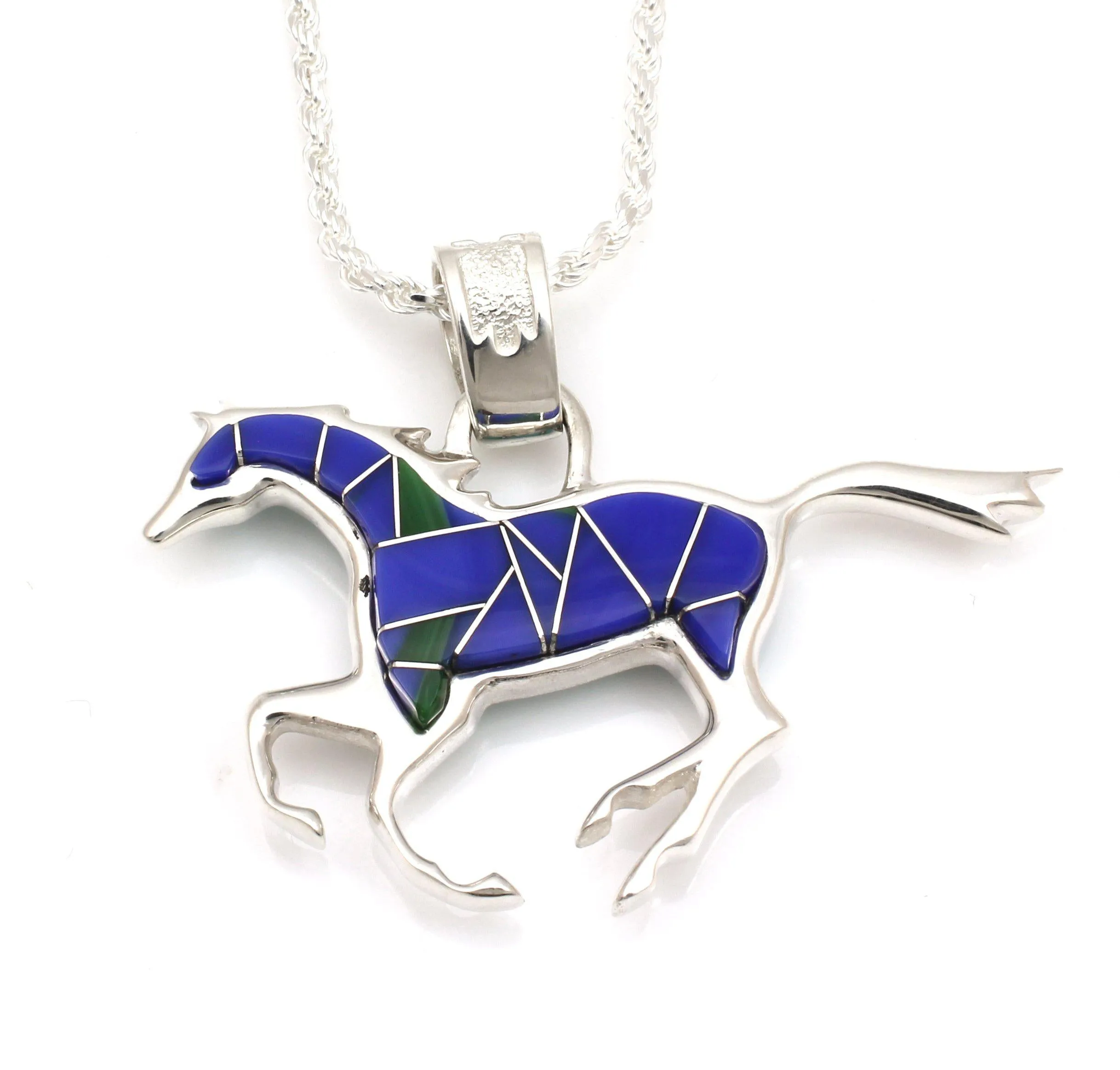 Reversible Running Horse Pendant