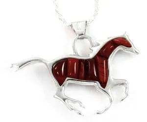 Reversible Running Horse Pendant
