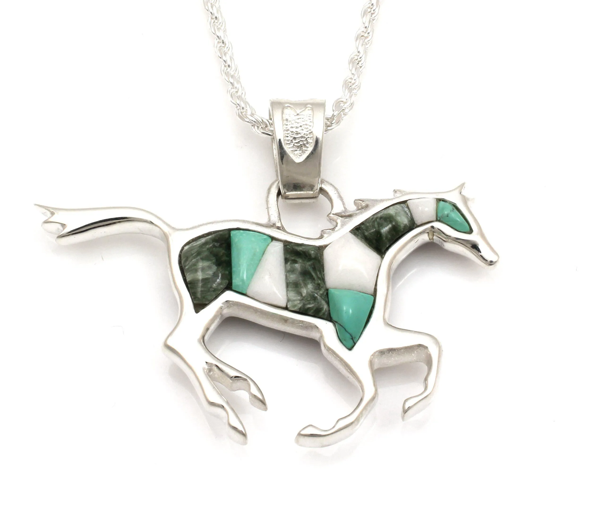 Reversible Running Horse Pendant