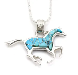 Reversible Running Horse Pendant
