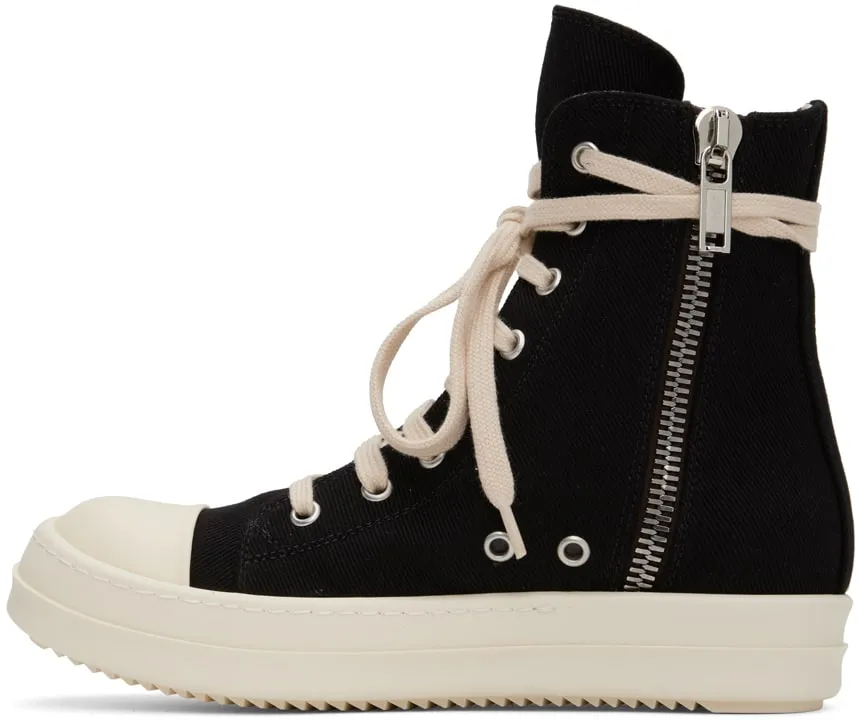 RICK OWENS DRKSHDW Black Strobe Penta Sneakers