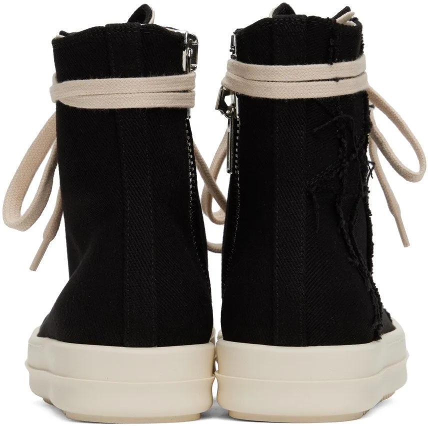 RICK OWENS DRKSHDW Black Strobe Penta Sneakers