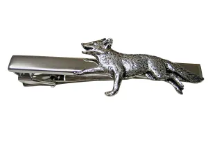 Running Fox Square Tie Clip