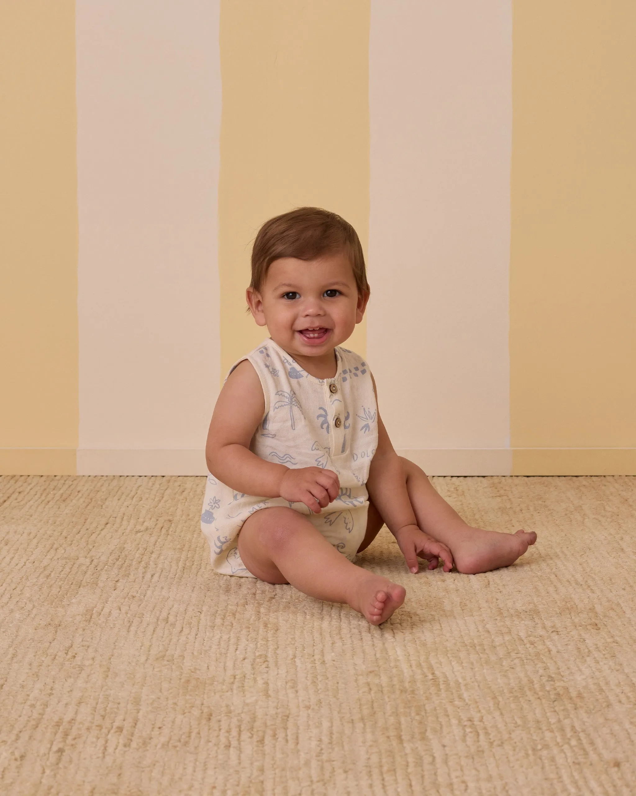 RYLEE   CRU Beau Romper || Mediterranean