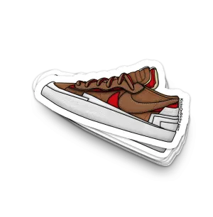 Sacai Blazer Low "British Tan" Sneaker Sticker