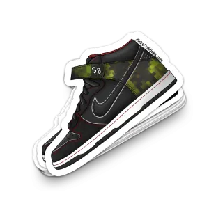 SB Dunk Mid "Nitraid Digi Camo" Sneaker Sticker