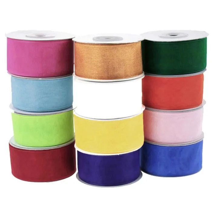 Sheer Organza Ribbon, 1-1/2-inch, 25-yard