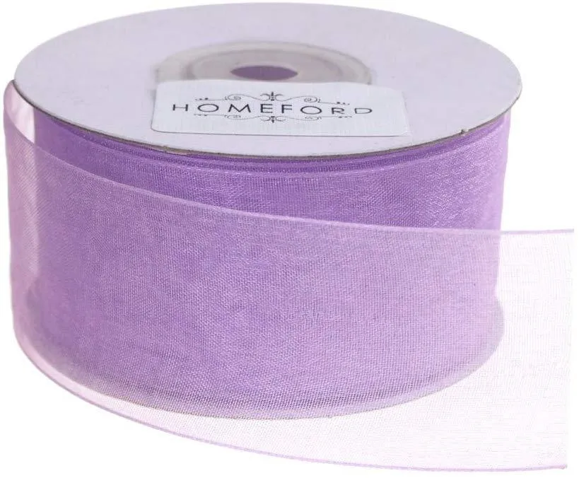 Sheer Organza Ribbon, 1-1/2-inch, 25-yard