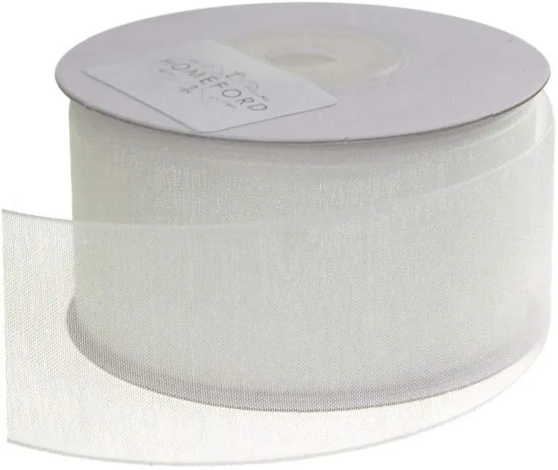 Sheer Organza Ribbon, 1-1/2-inch, 25-yard