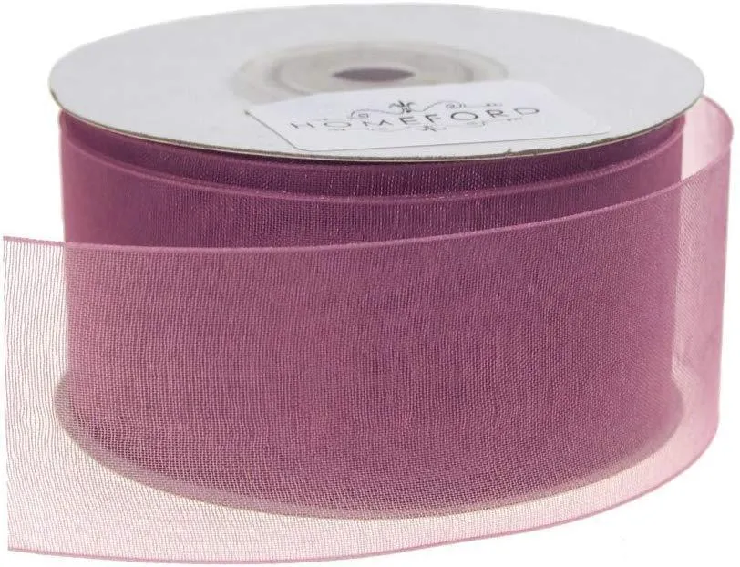 Sheer Organza Ribbon, 1-1/2-inch, 25-yard