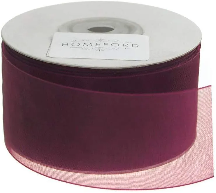 Sheer Organza Ribbon, 1-1/2-inch, 25-yard
