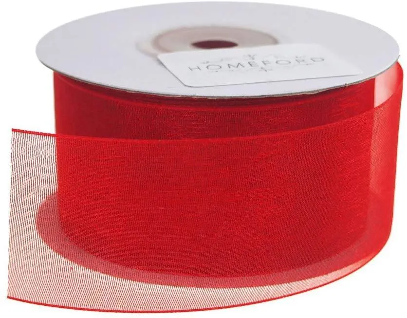 Sheer Organza Ribbon, 1-1/2-inch, 25-yard