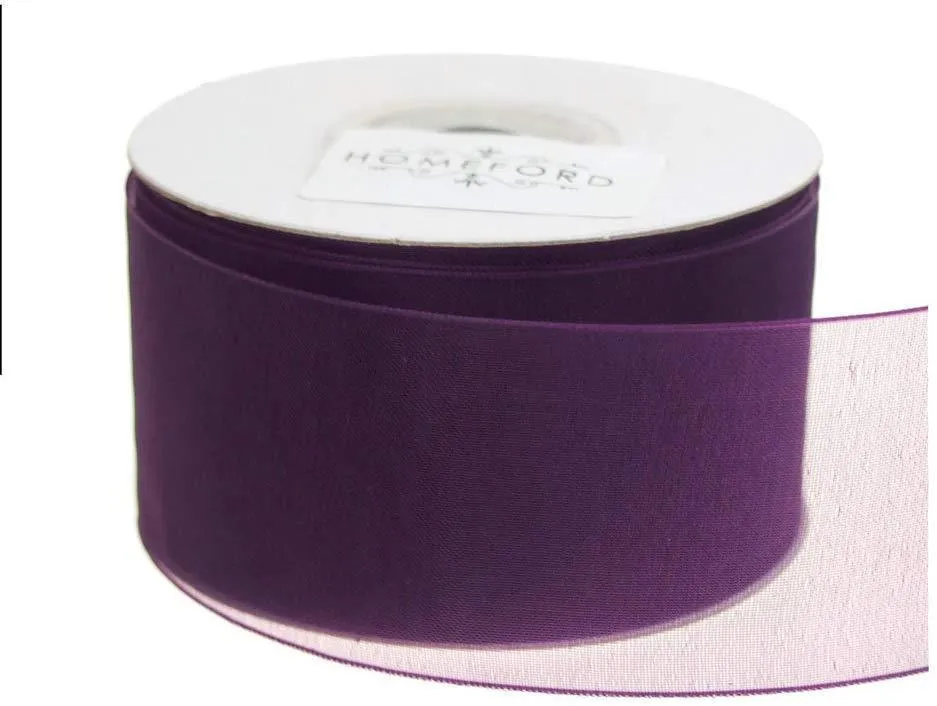 Sheer Organza Ribbon, 1-1/2-inch, 25-yard