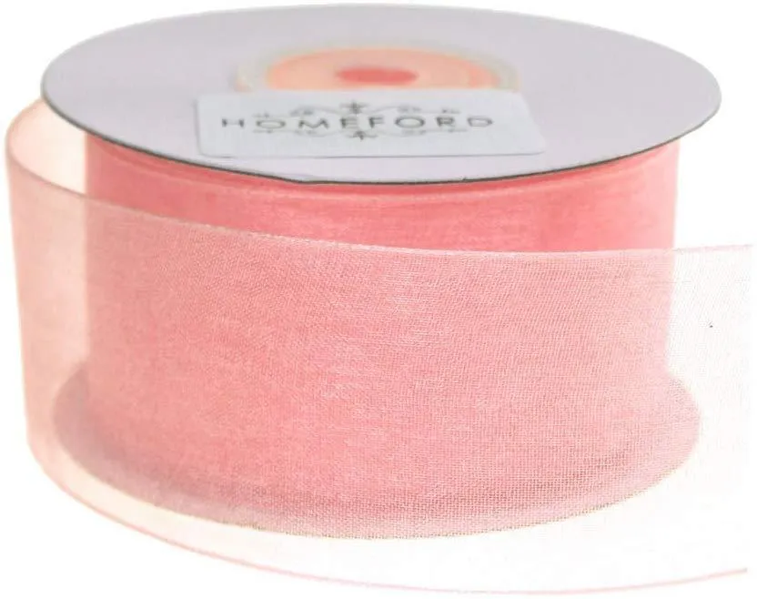 Sheer Organza Ribbon, 1-1/2-inch, 25-yard