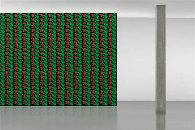 Shoes Wall Covering by Thomas Bayrle