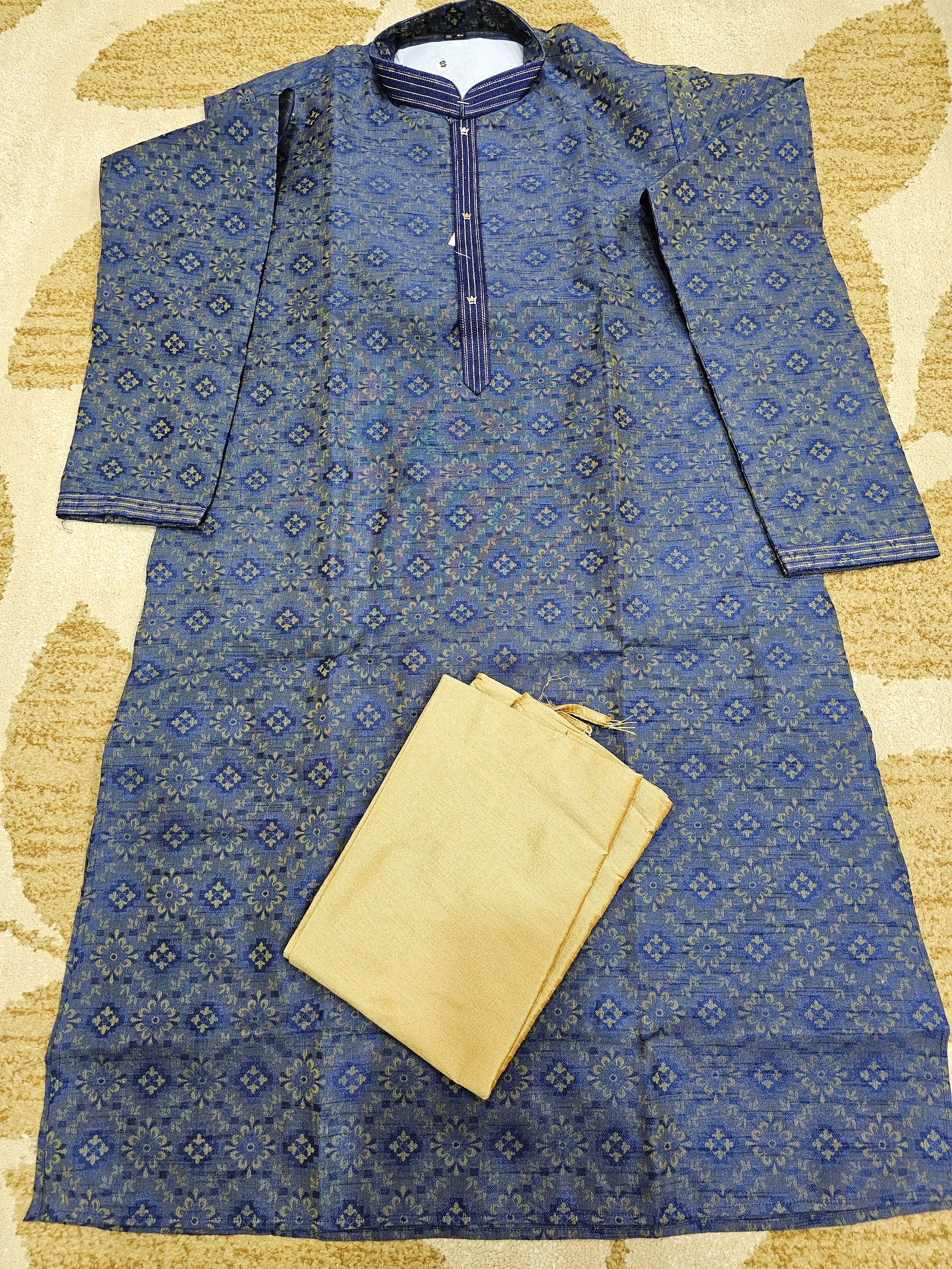 Silk Woven Men’s Kurta set