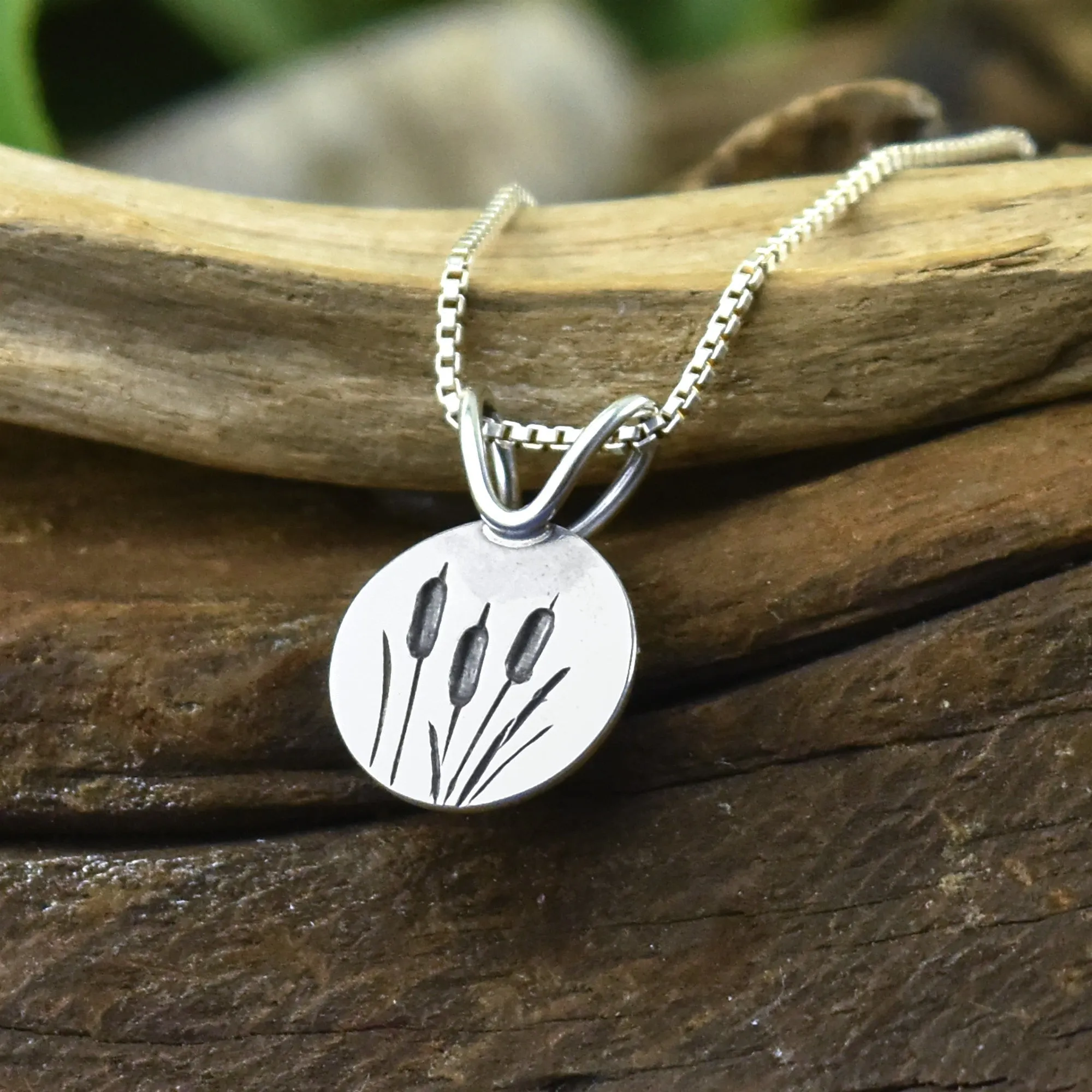 Small Cattails Pendant