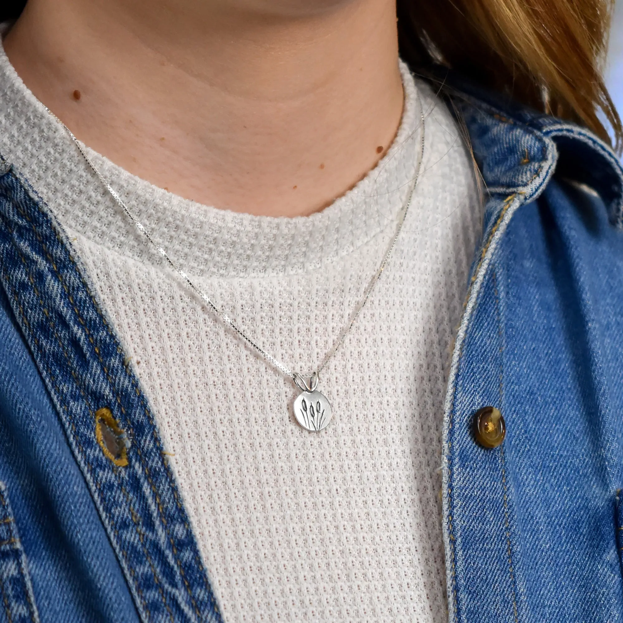 Small Cattails Pendant