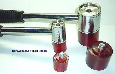 SOFT FACE HAMMER DOUBLE END NYLON 50 mm DIAMETER - BRAND NEW.