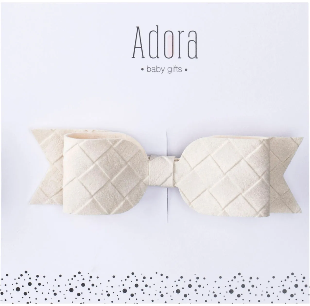 Suede Bow Clips by Adora