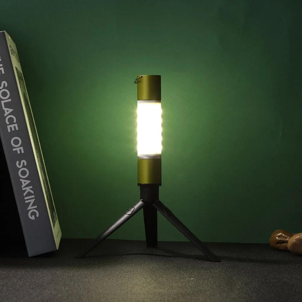 Telescopic LED Flashlight With Tripod For Outdoor Camping