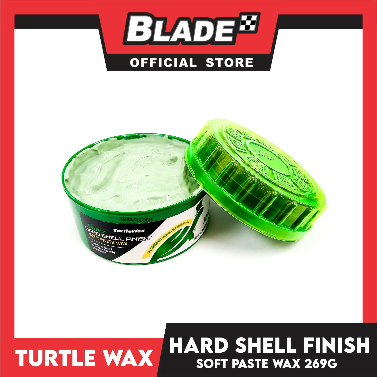 Turtle Wax Super Hard Shell Finish Soft Paste Car Wax 269g Cleans, Shines And Provides Durable Protection
