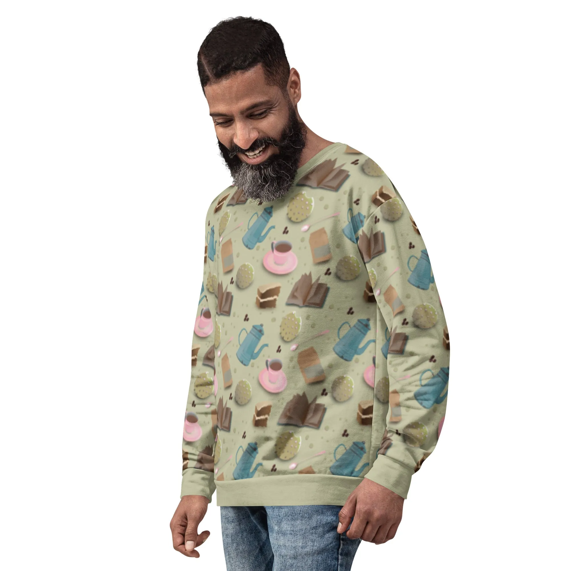 Unisex Sweatshirt, Fun Coffee Aesthetic
