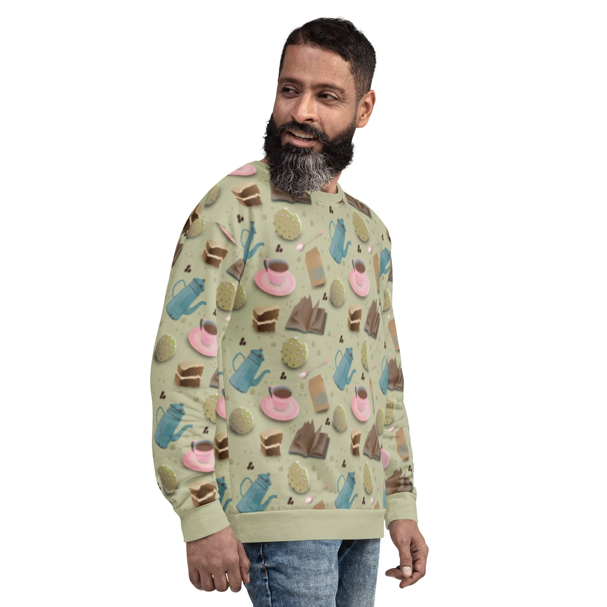 Unisex Sweatshirt, Fun Coffee Aesthetic