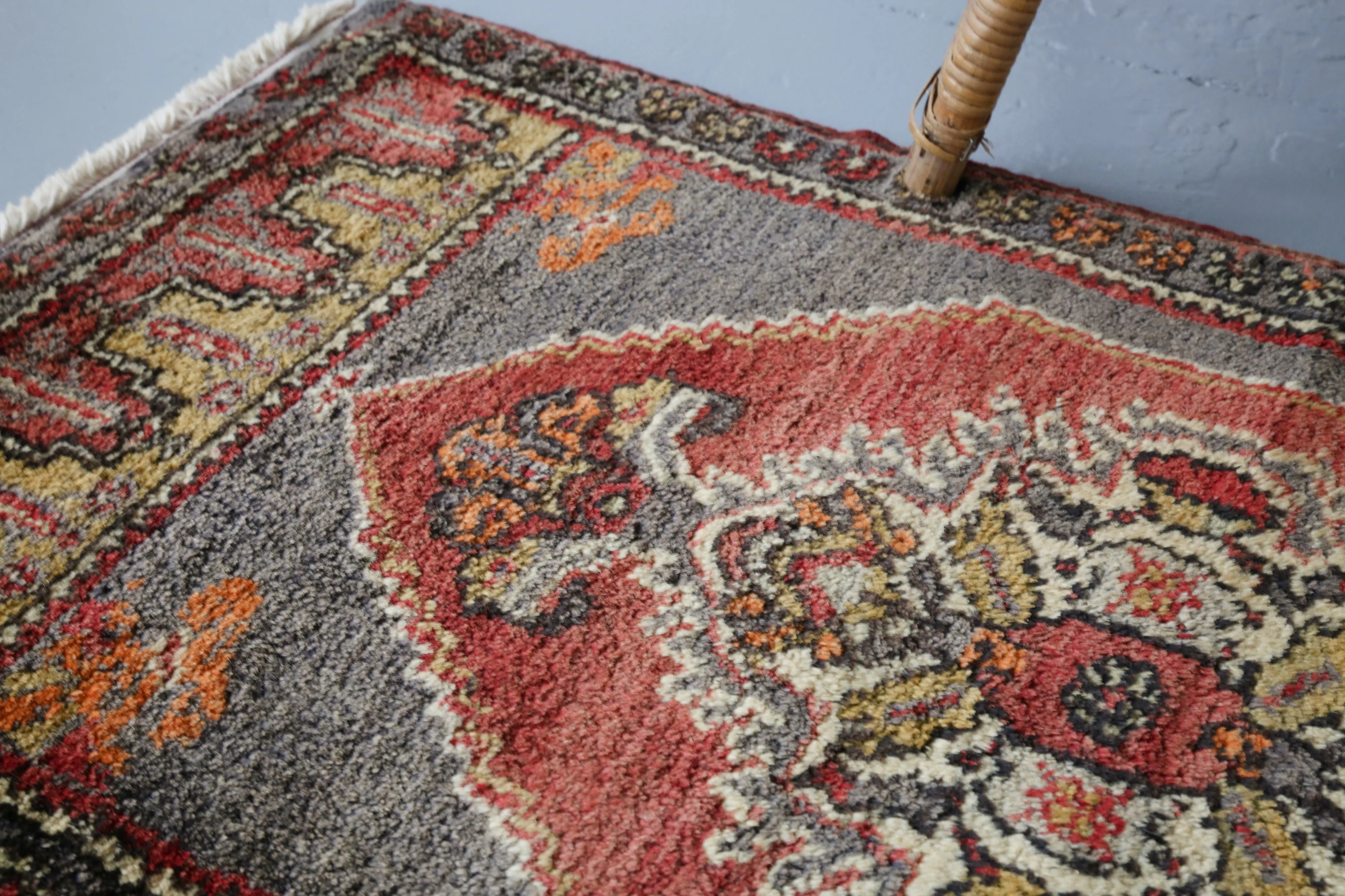 Vintage Mini Turkish Rug 1.10ftx3.5ft
